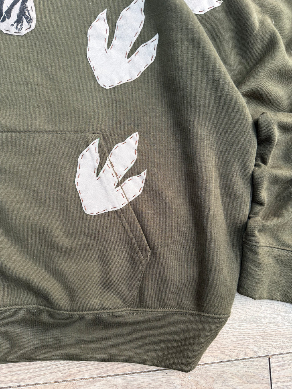 Fossil print hoodie