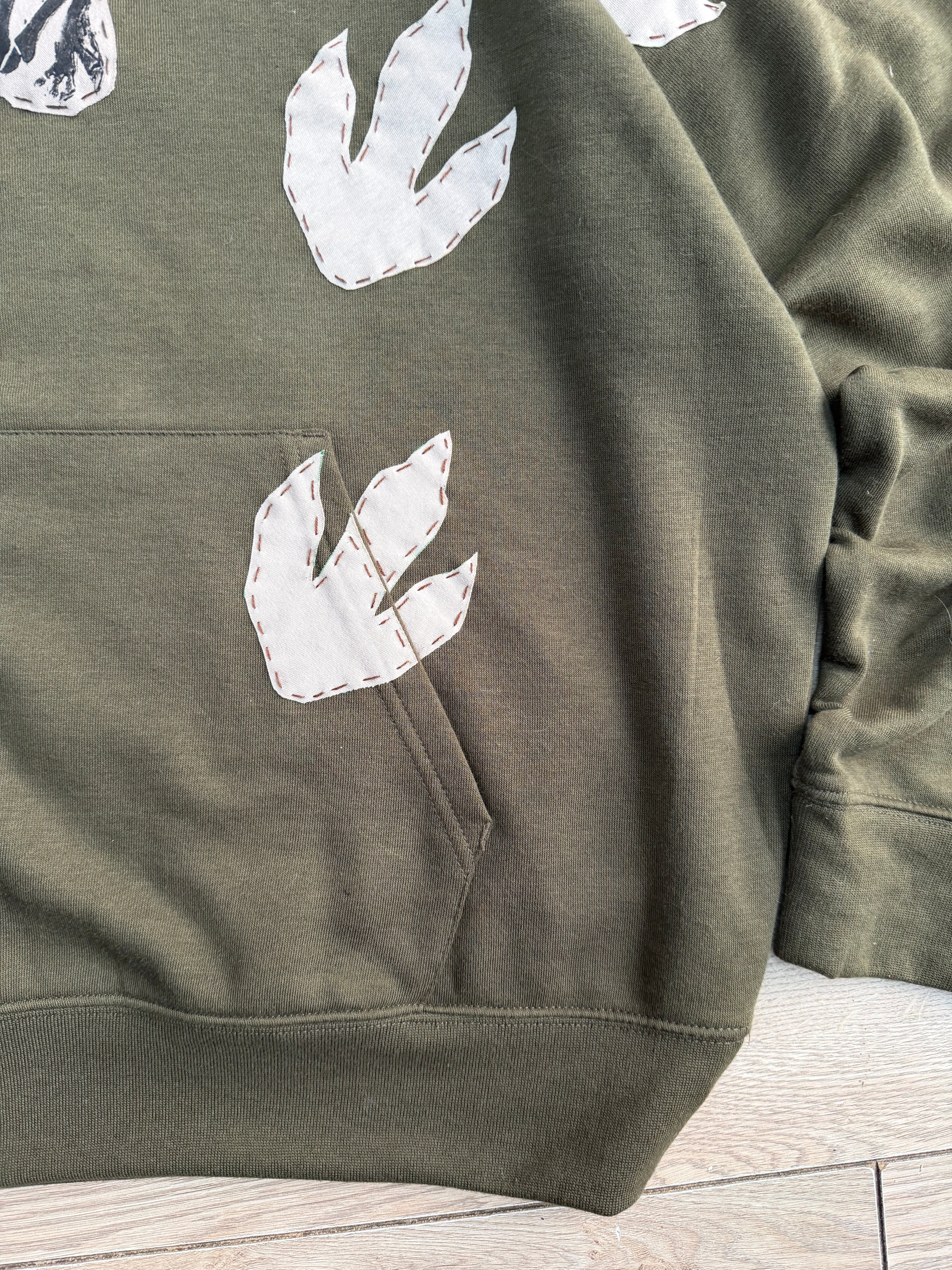 Fossil print hoodie