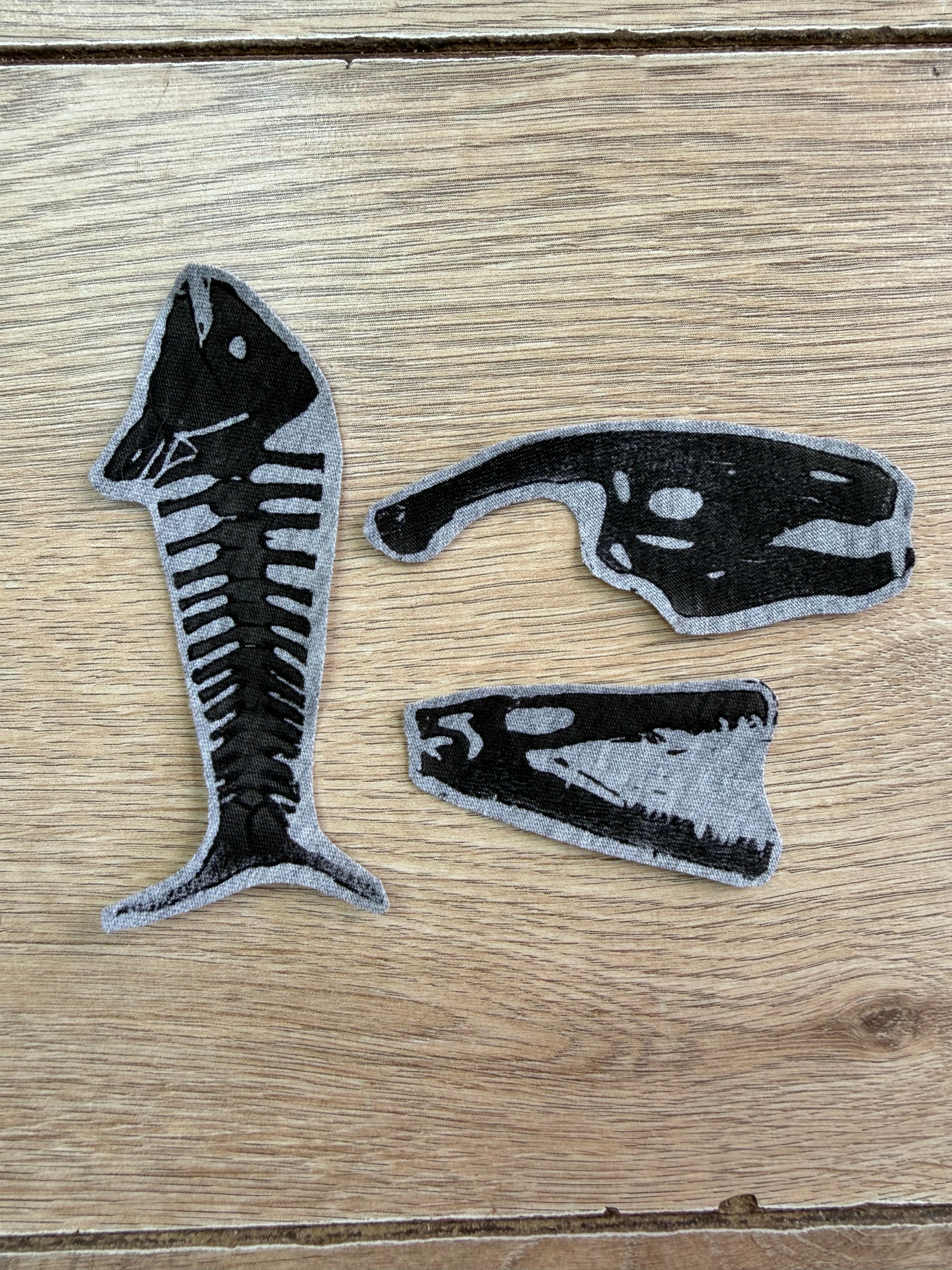 Iron on fossil patches